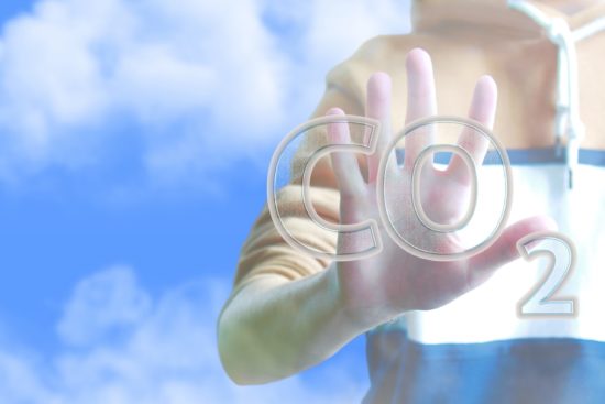 Concept,Of,Reduction,Carbon,Dioxide,Emissions,To,Limit,Global,Warming