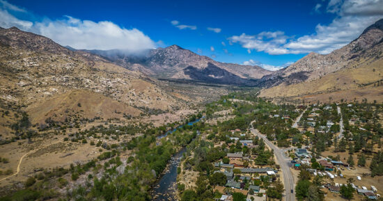 Arial view of Kern River