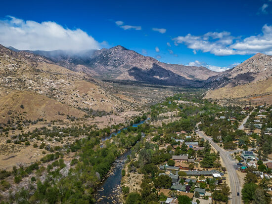 Arial view of Kern River