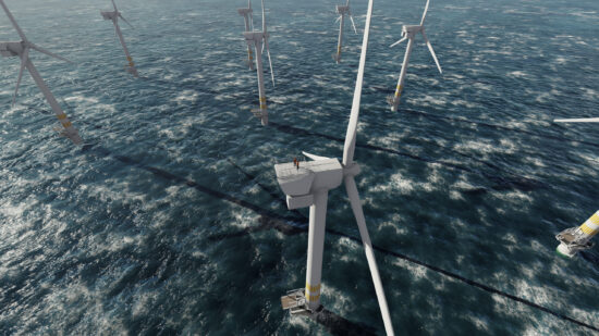 Aerial Wind Turbines over Water