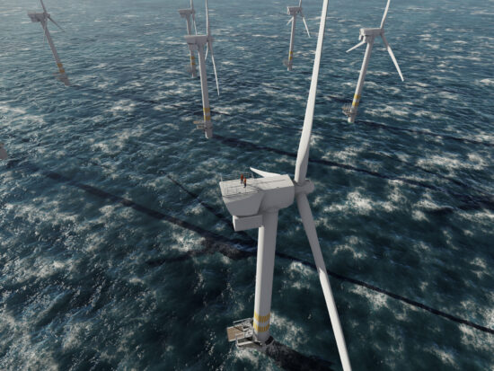 Aerial Wind Turbines over Water