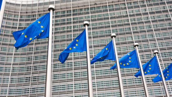 The,Queue,Of,Steeples,With,Blue,Flags,Of,The,European