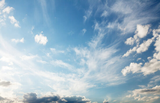 Blue Sky with Cirrus Clouds