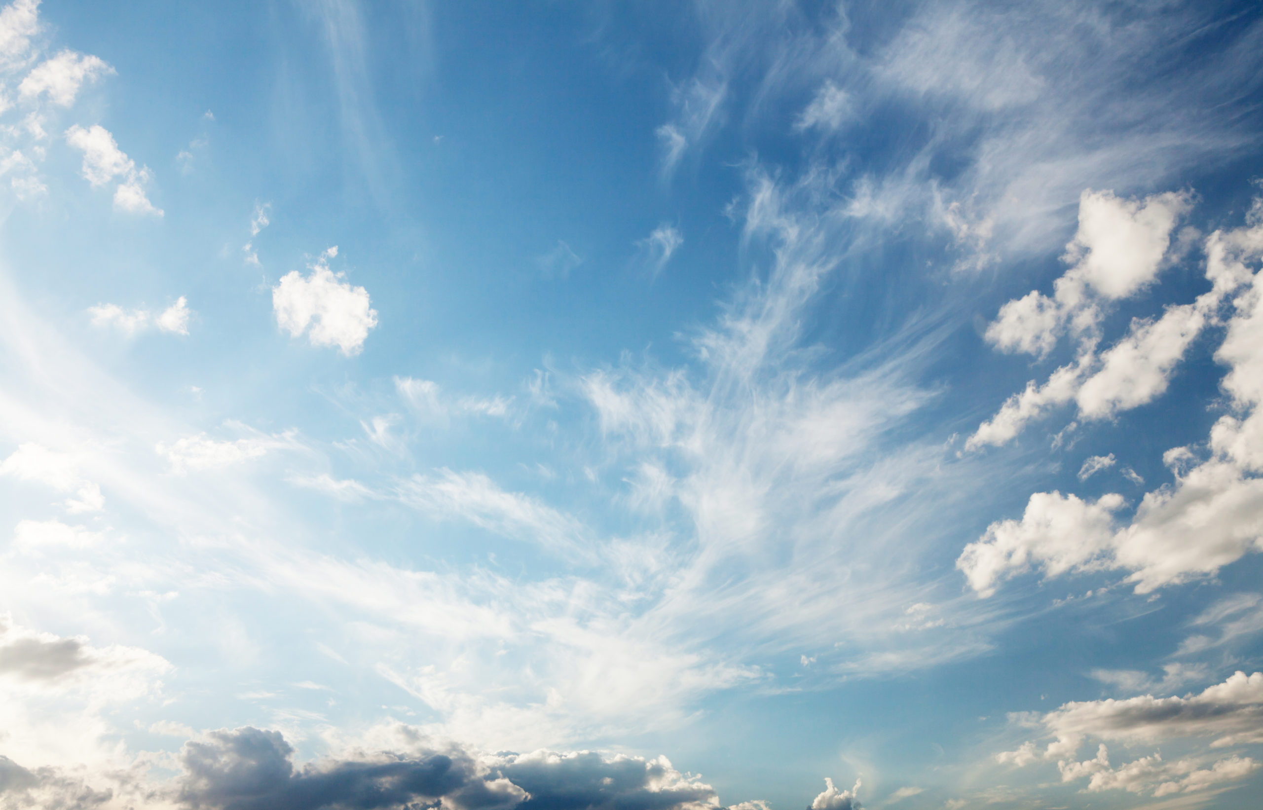 Blue Sky with Cirrus Clouds