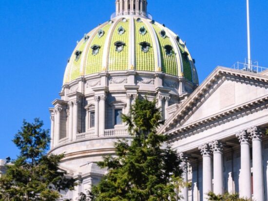 PA state capitol building