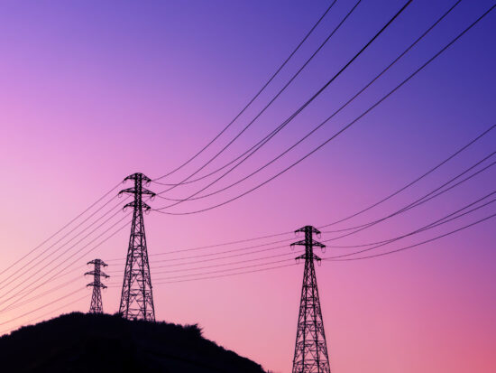 High voltage transmission towers