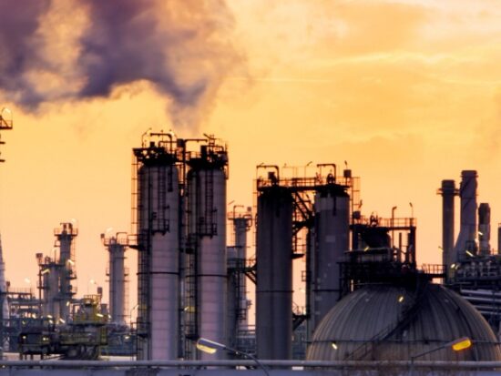 Smokestack in factory