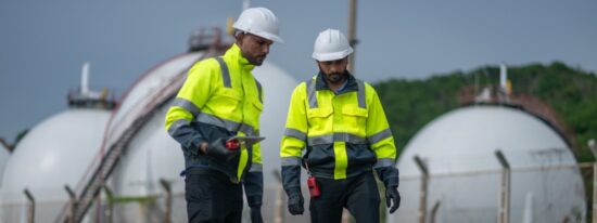 ENV engineers examining waste water